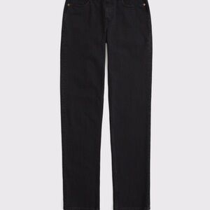 Abercrombie Midrise 90’s  Straight Black Jeans 29P